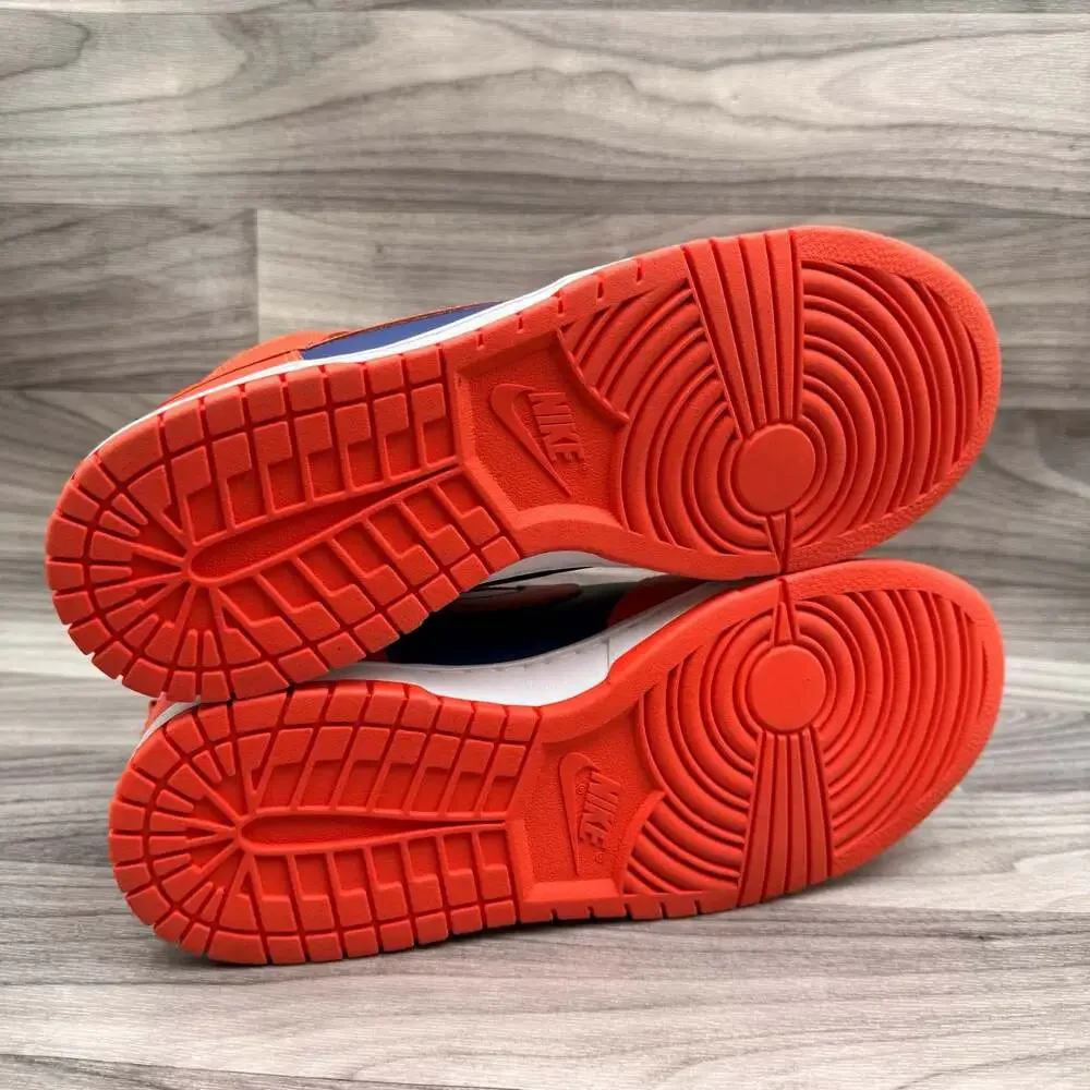 Nike Dunk High Retro 'Knicks' Men's Shoes Orange-Deep Royal DD1399-800